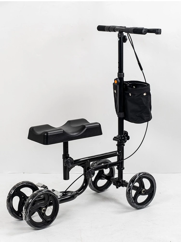 Elderly Knee Bike Four Wheel Pedestrian Bike Elderly Ankle Injury Scooter with Wheels