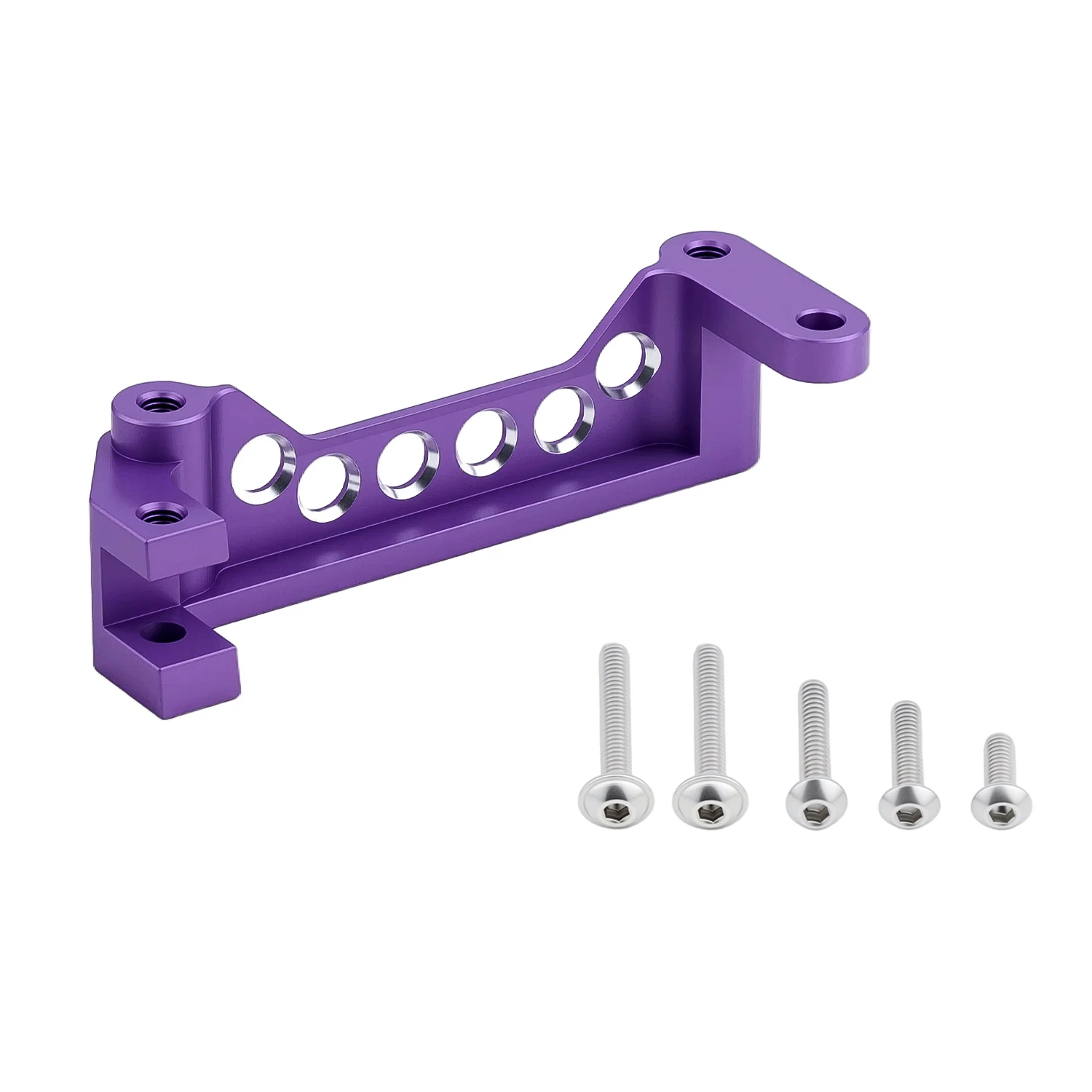 TCRC Aluminum Front Axle Tie Rod Bracket Seat Pull Rod Base for Axial 1/8 AXP8 Gilamon Trail Buggy Upgrade