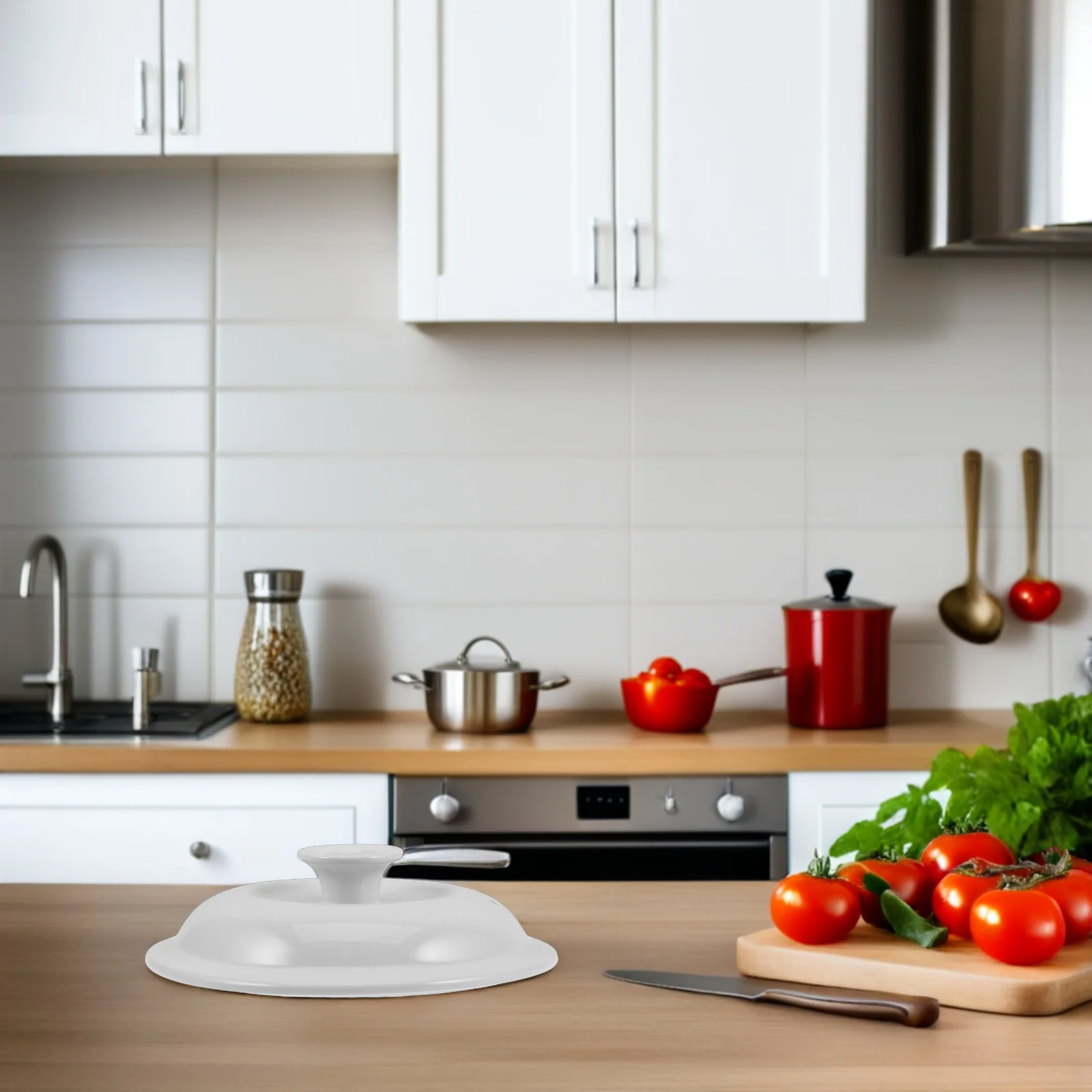 

Ceramic Slow Cooker Round Pot Lid Replacement Heat Retention Stew Pot Covers Cooking Accessories Slow Cooker Lid