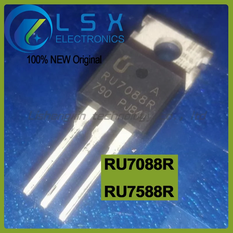 10pcs RU7088R RU7588R TO-220 MOS field effect transistor, brand new and original