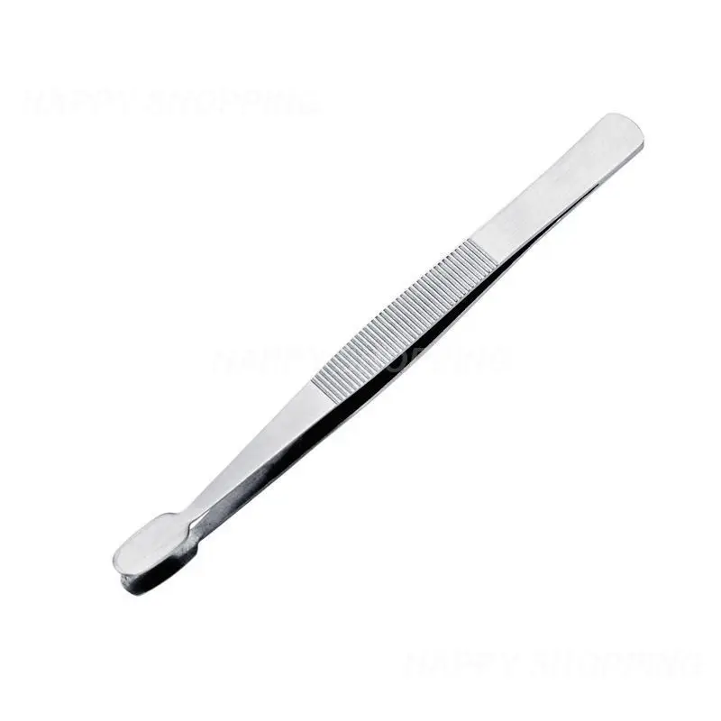 Stamp Tweezers Stainless Steel Philately Stamps Collector Tools Eyebrow Forceps Brazing Tweezers Tong