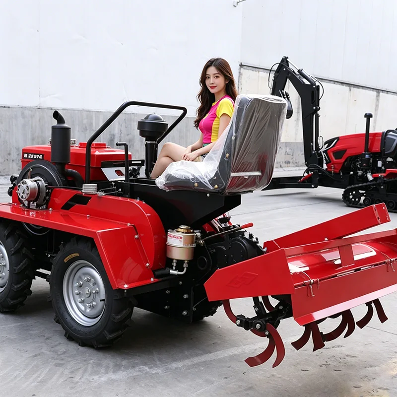 

Индивидуальный роторный культиватор: экономичный сельскохозяйственный трактор с четырехколесным роторным культиватором и колесным микрокультиватором