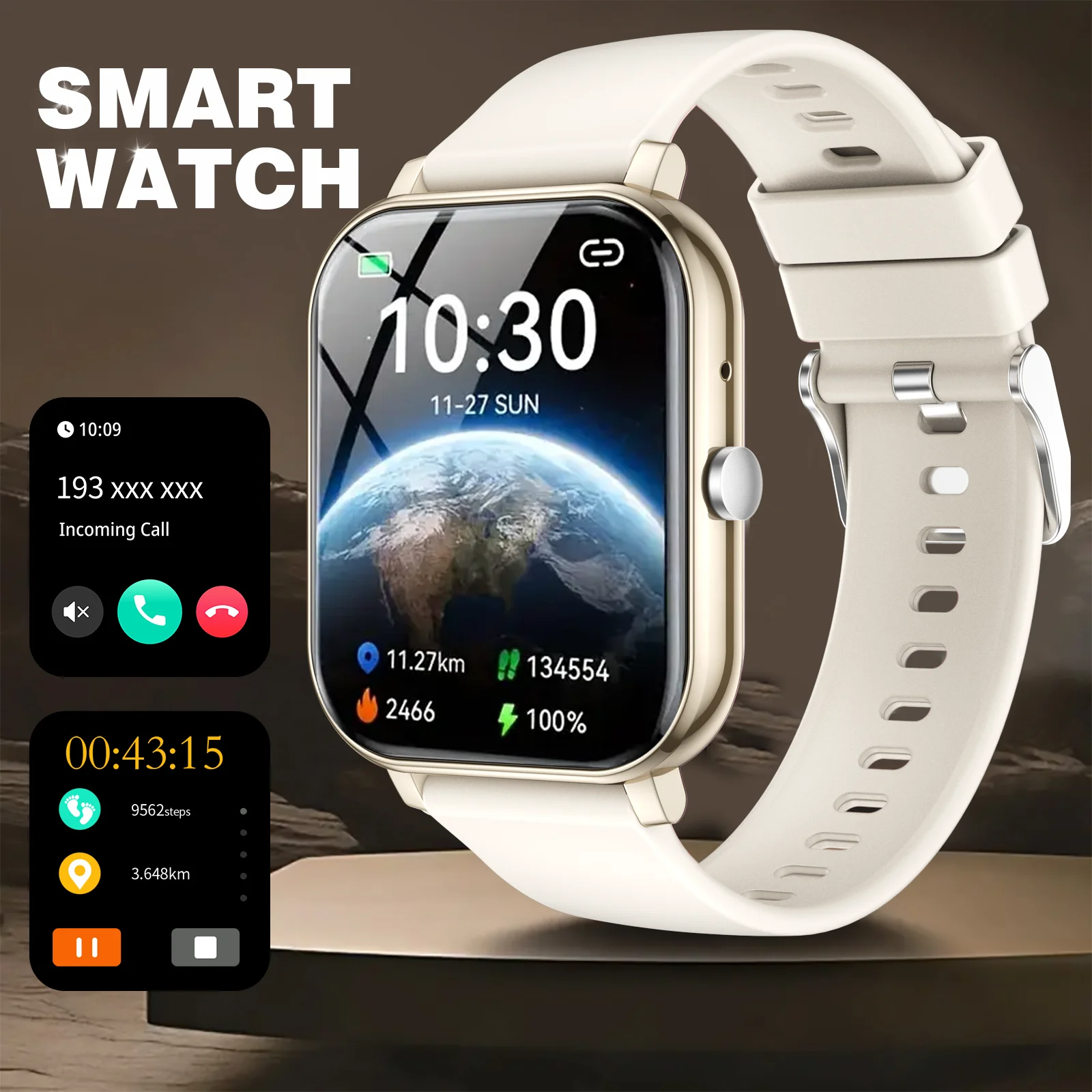 1.83 Inch HD Smartwatch with Sports Tracking
