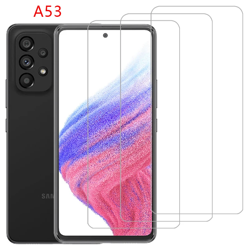 tempered glass phone case for samsung galaxy a53 5g back cover on samsunga53 galaxya53 a 53 53a 4g 360 galxy glaxy galax a53case