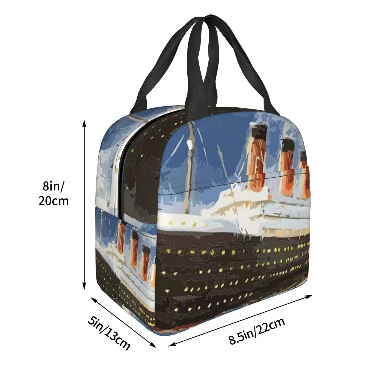 The Most Popular Ship Of All Times, Titanic. Insulated Lunch Bag for Women Children Leakproof Food Boxes Thermal Lunch Box Tote