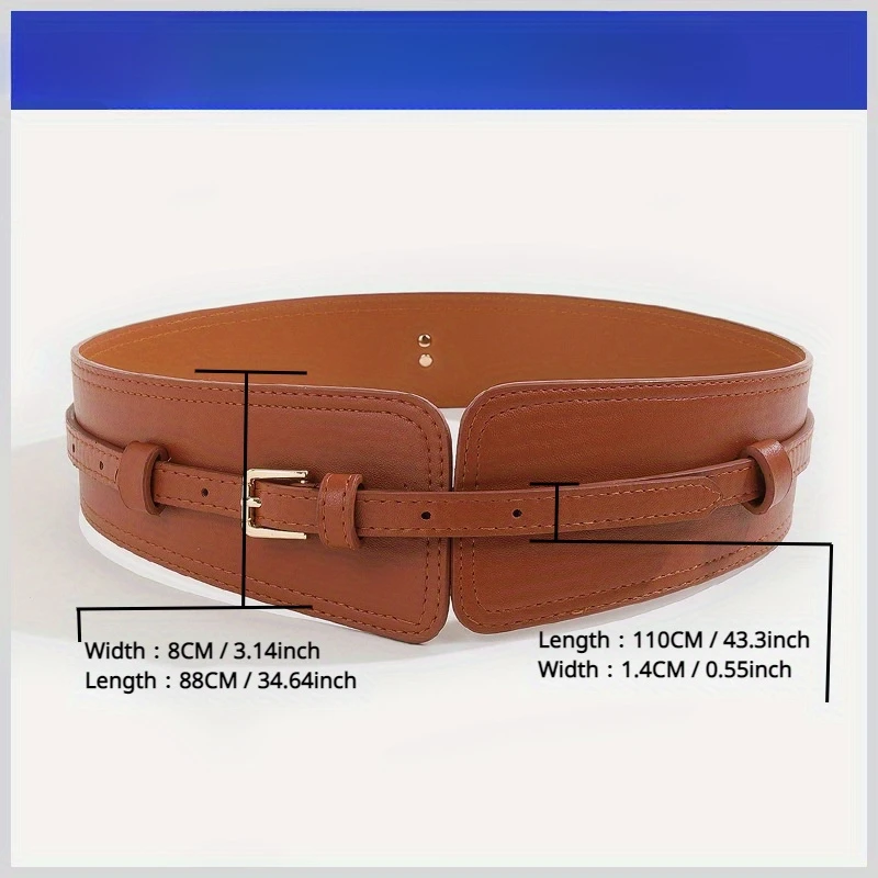 Women\'s Belt New Alloy Belt Wide Matching Belt Outer Matching Women\'s Belt Decoration Advanced Easy Matching Belt Gm408