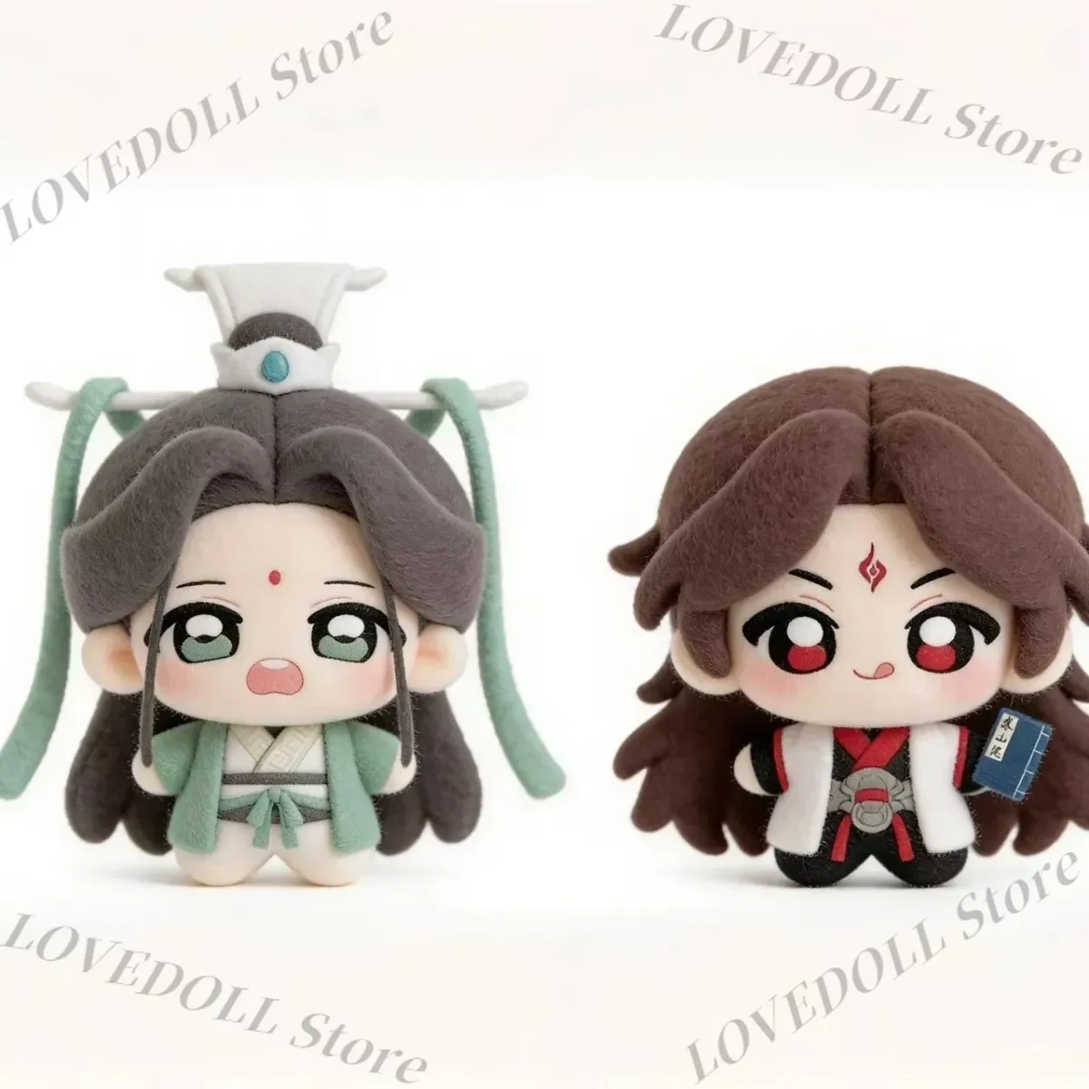 

Аниме-фигурка «Система самоспасения негодяя» Шэнь Цинцю Ло Бинхэ, плюшевая кукла 10 см, Q-версия, с принтом на теле