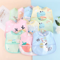 Random Mixed 3/5pcs Feeding Baby Bibs Waterproof No Sleeved Bibs for Baby Bib Saliva Boy Burp Cloths Newborn Slabbetjes Things