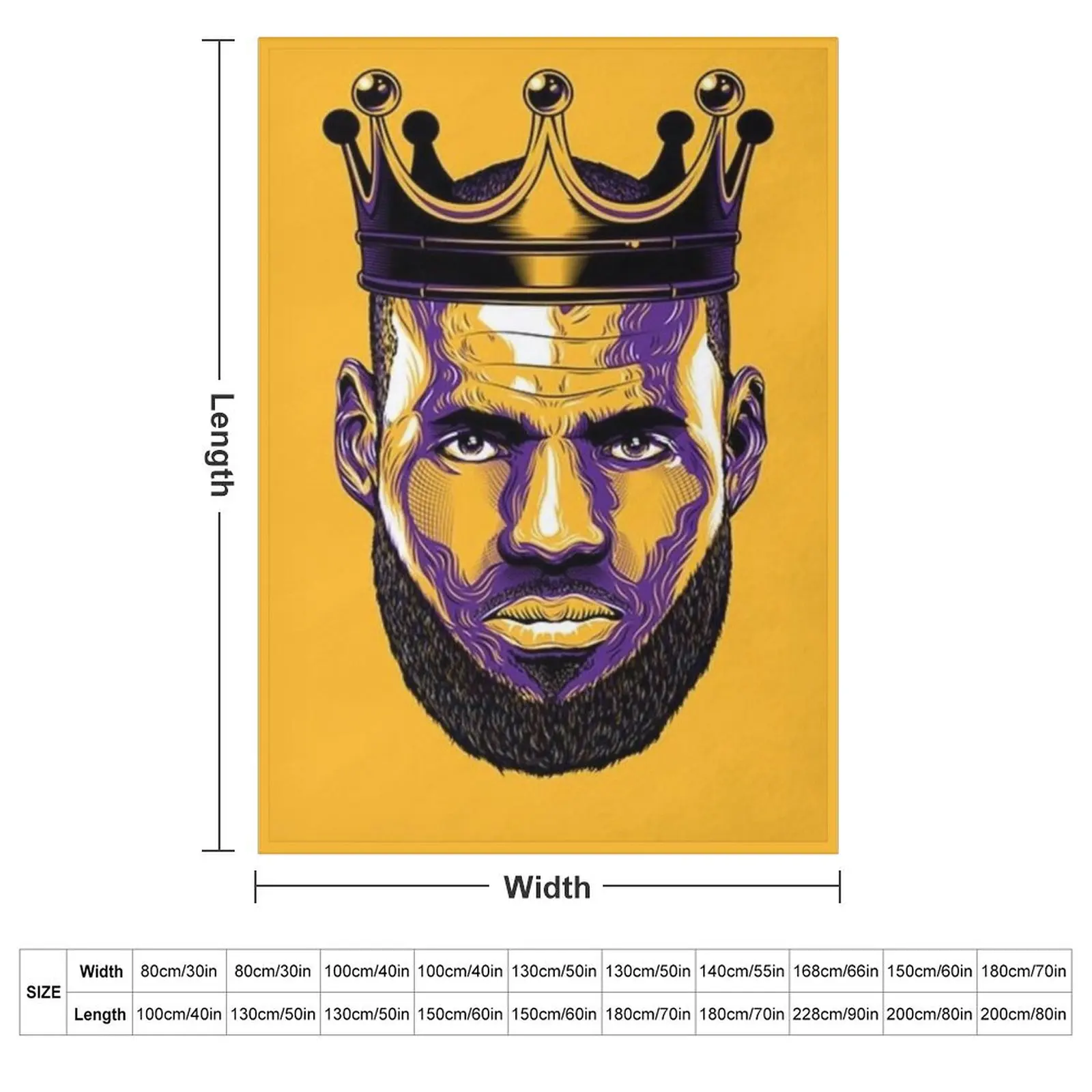 King Lebron James Throw Blanket Tourist Summer Sofa Blankets