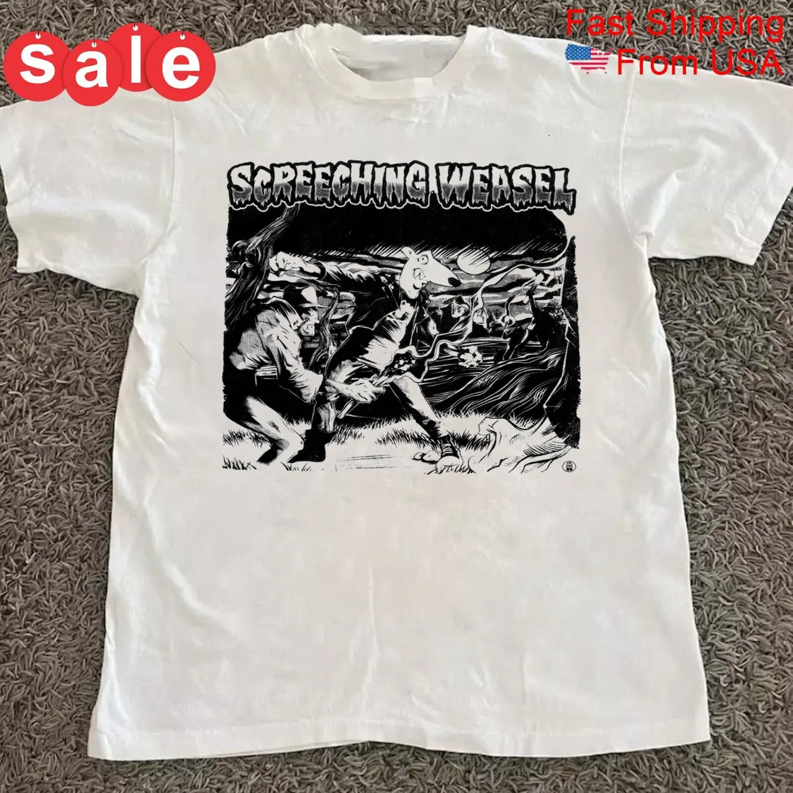 New Screeching Weasel band Gift For Fans Unisex S-5XL Shirt 1LU1381