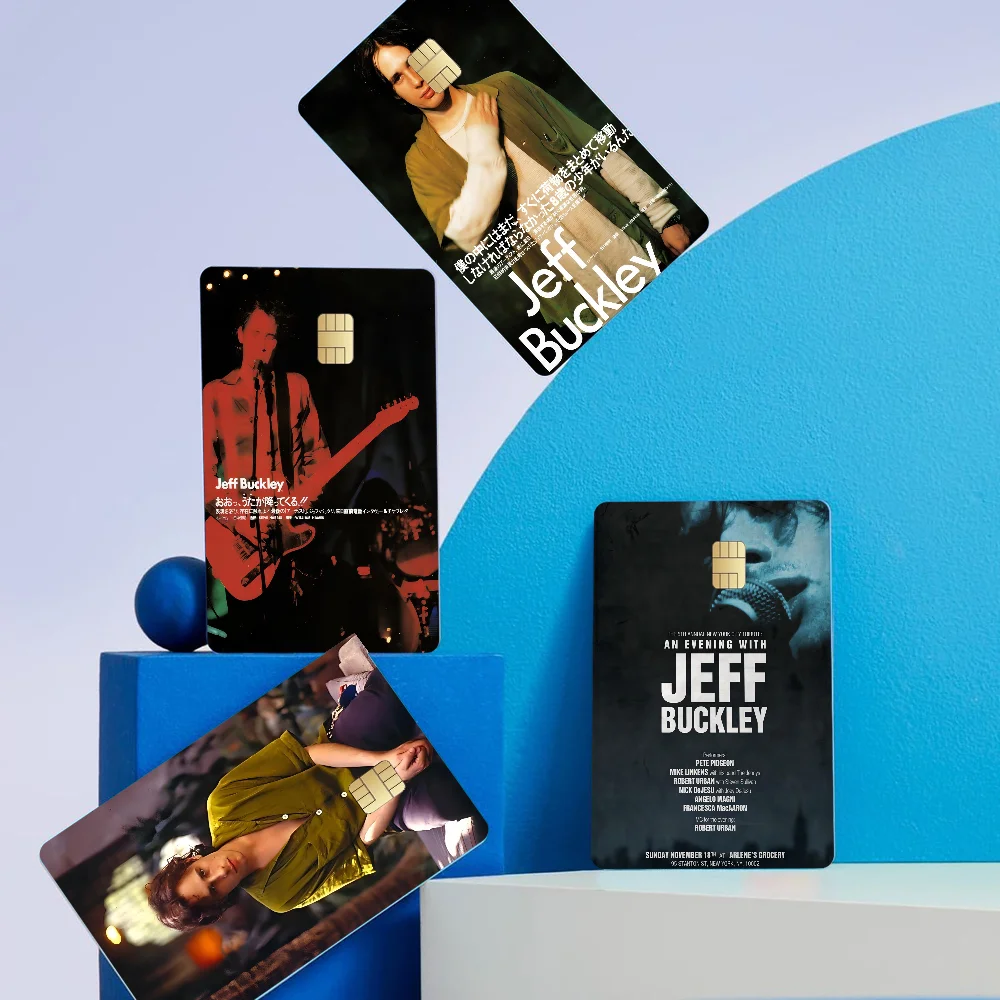 Jeff Buckley Singer Credit Card Skin Stickers No Adhesive Residue Water Proof For VISA Credit Card Subway Access Card