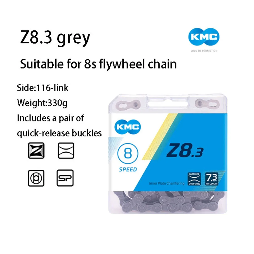 KMC Z-series 9s 8s 7s 6s سلسلة دراجات شبه مجوفة سلسلة ربط تصميم خفيف الوزن تصميم Z-Bridge