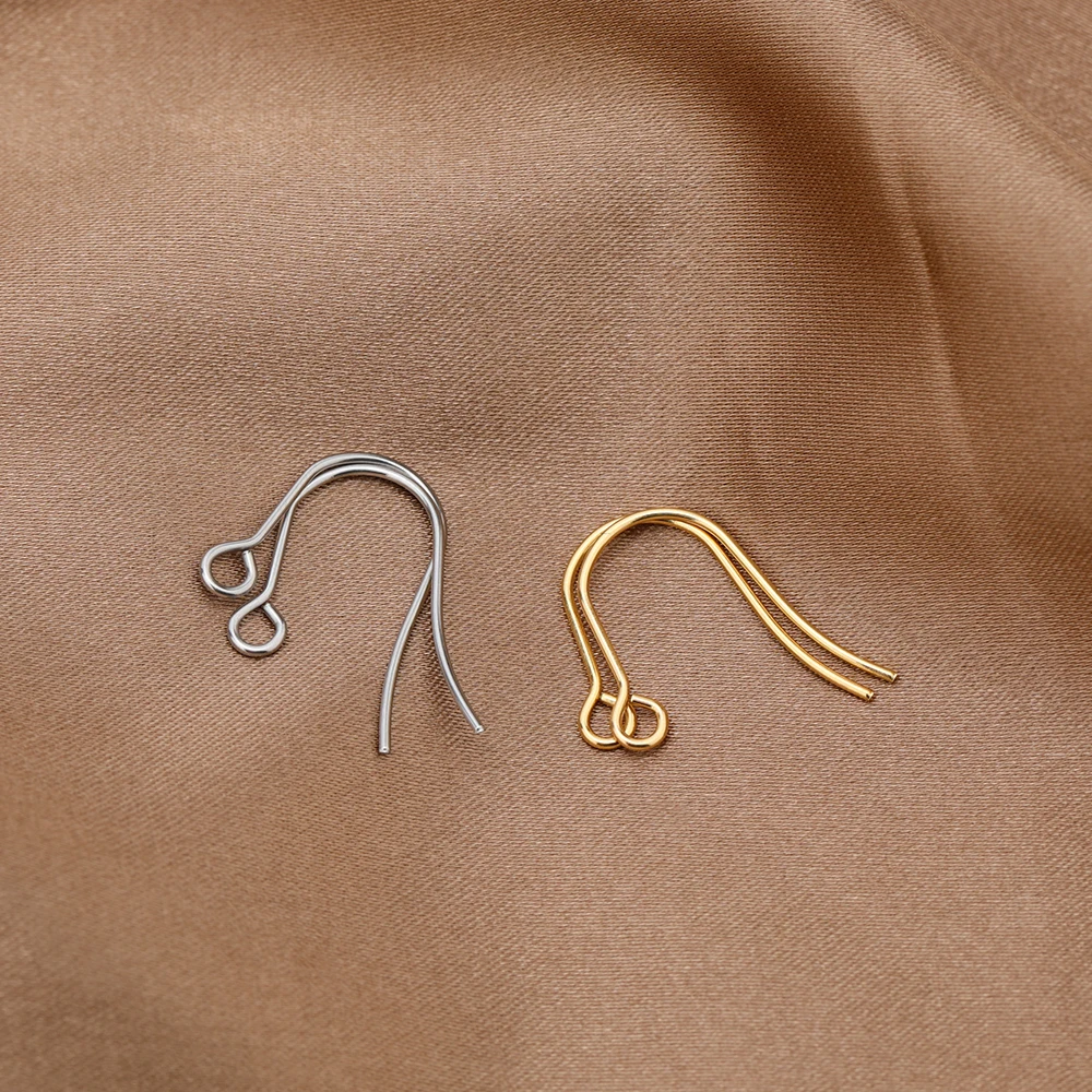 100pcs Stainless Steel Earring Hooks Classic Ear Wires for Crafts Earring Findings Diy Jewelry Accessories Wholesale