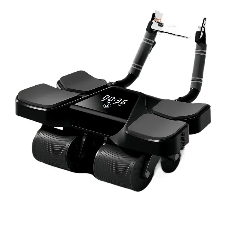 

Abdominal wheel automatic rebound four-wheel sliding Abdominal wheel Abdominal muscle fitness equipment Thin belly artifact