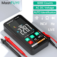 MASTFUYI Smart Digital Multimeter With Bracket LCD Color Screen AC/DC Voltage Tester Ohm Diode NCV Frequency Live Wire Check