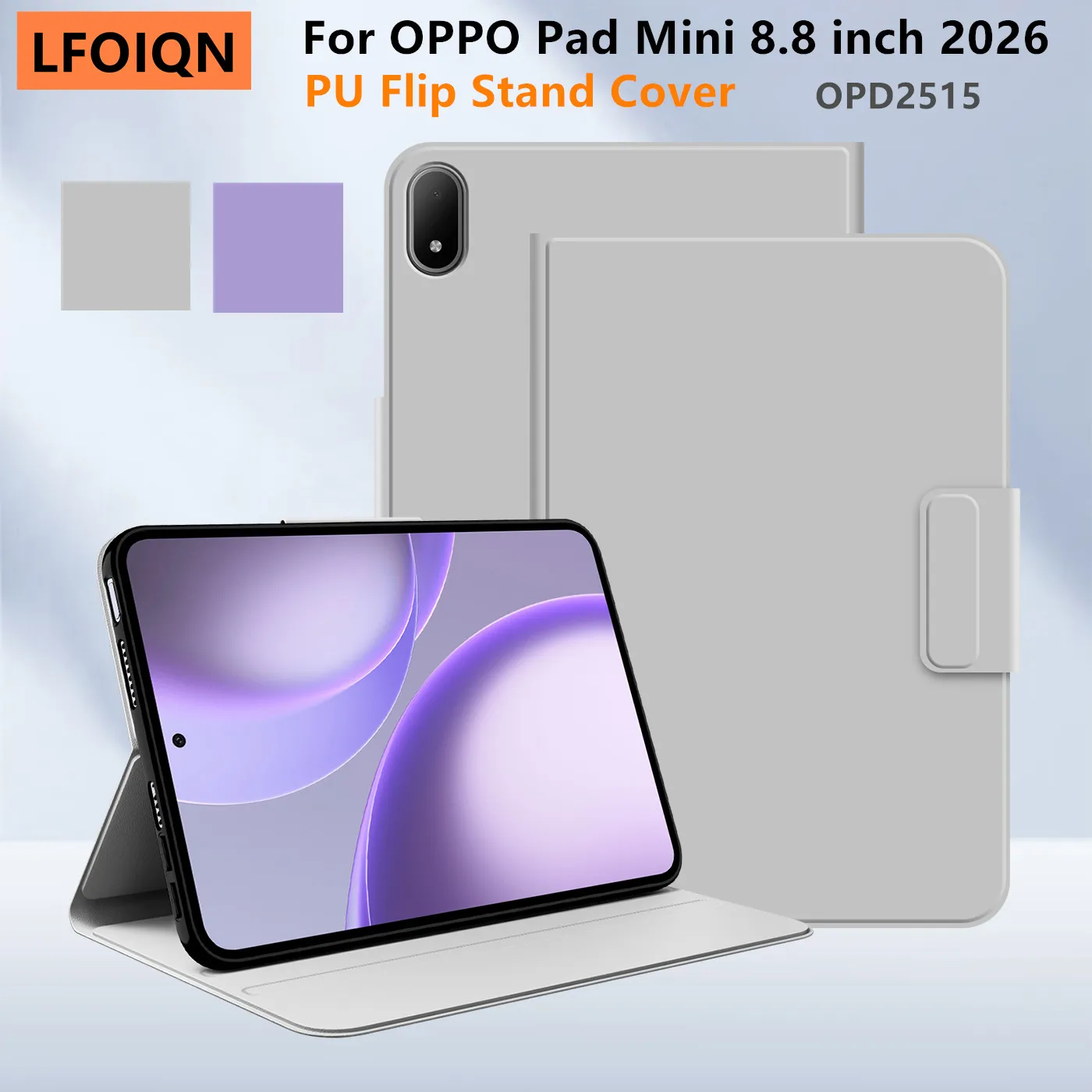 LFOIQN Hülle für OPPO Pad Mini 2026 PU Flip Stand Cover Schutzhülle für OPPO Pad Mini 8,8 Zoll OPD2515 Tablet Smart Book Cover Case