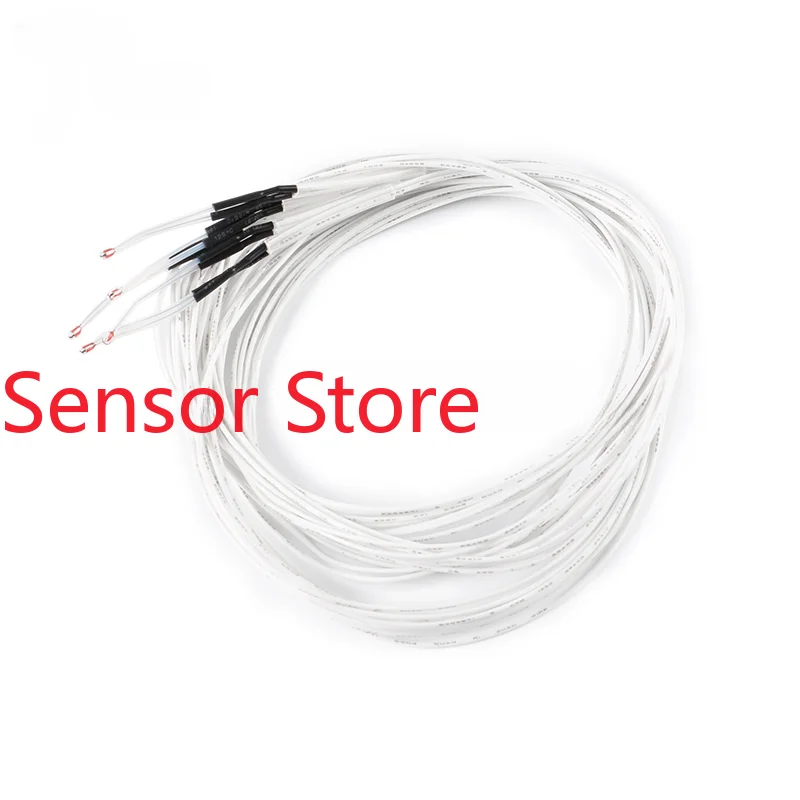 5PCS 3D Printer NTC Temperature Sensor Thermistor Single End Glass Seal 1% 100K 3950