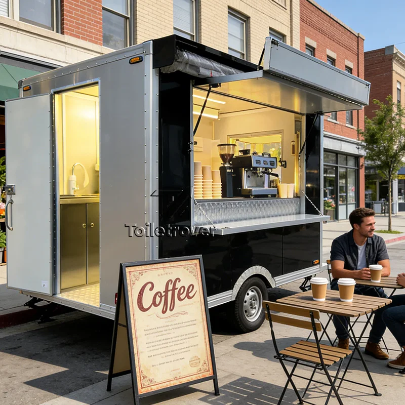 

Высококачественный уличный мобильный фудтрак-прицеп для сладких закусок, изогнутый коммерческий фудтрак, мобильный фудтрак-прицеп с окном