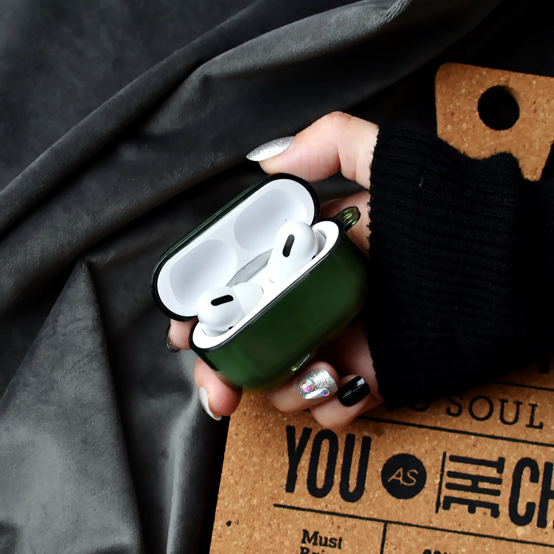 Minimalist AirPods 4 Protective Case Compatible With Apple AirPods 2 Pro 3 5 Gen  Earphone Shell Gray Color Earbud Accessories