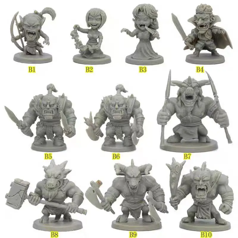 

pvc figure Board game model Run Arr cca Battleament BasicHero monster 10pcs/set