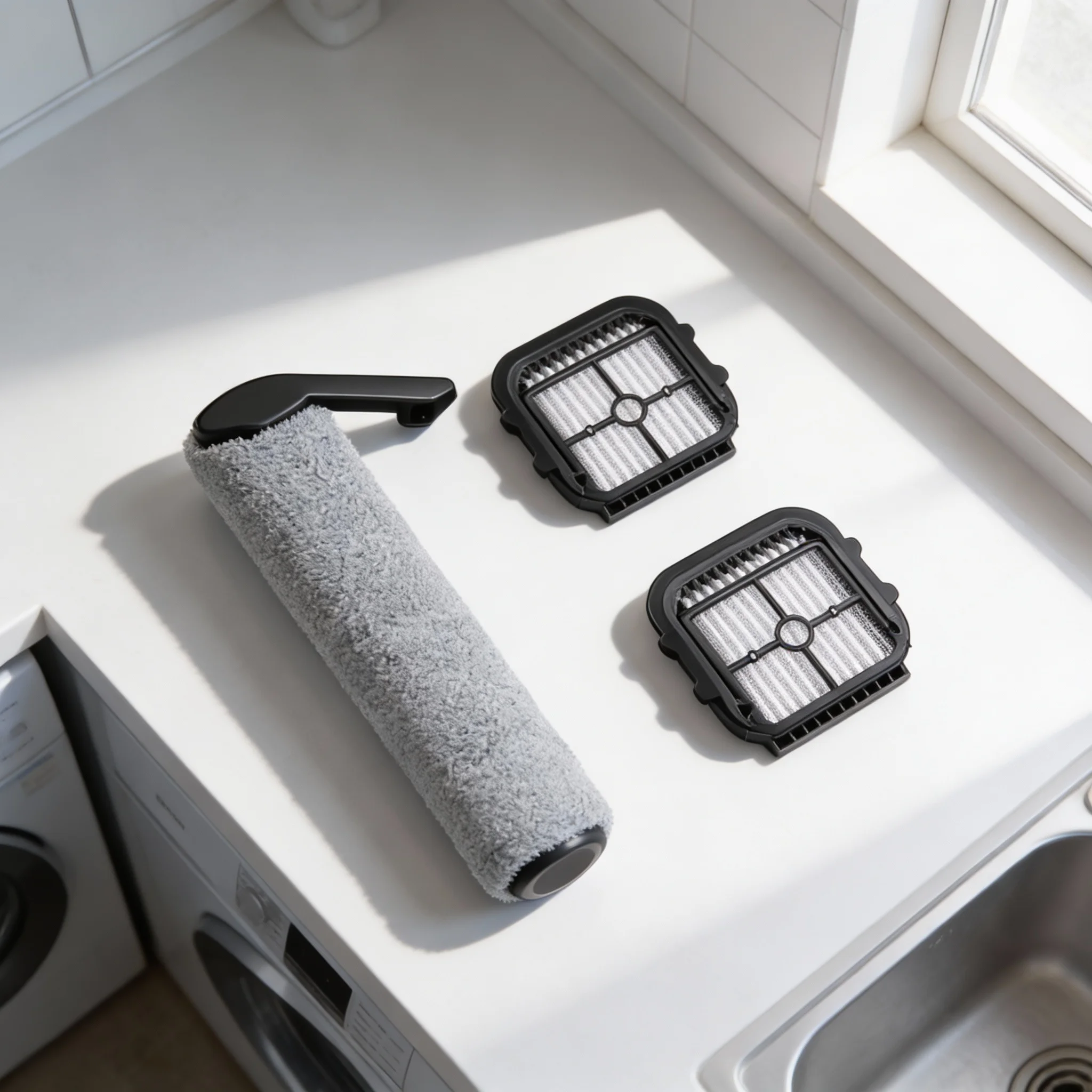 

Roller Brush And HEPA Filter Kit Compatible For Laresar S7 Pro Wet Dry Vacuum Cleaner Household Robot Sweeping Parts Set