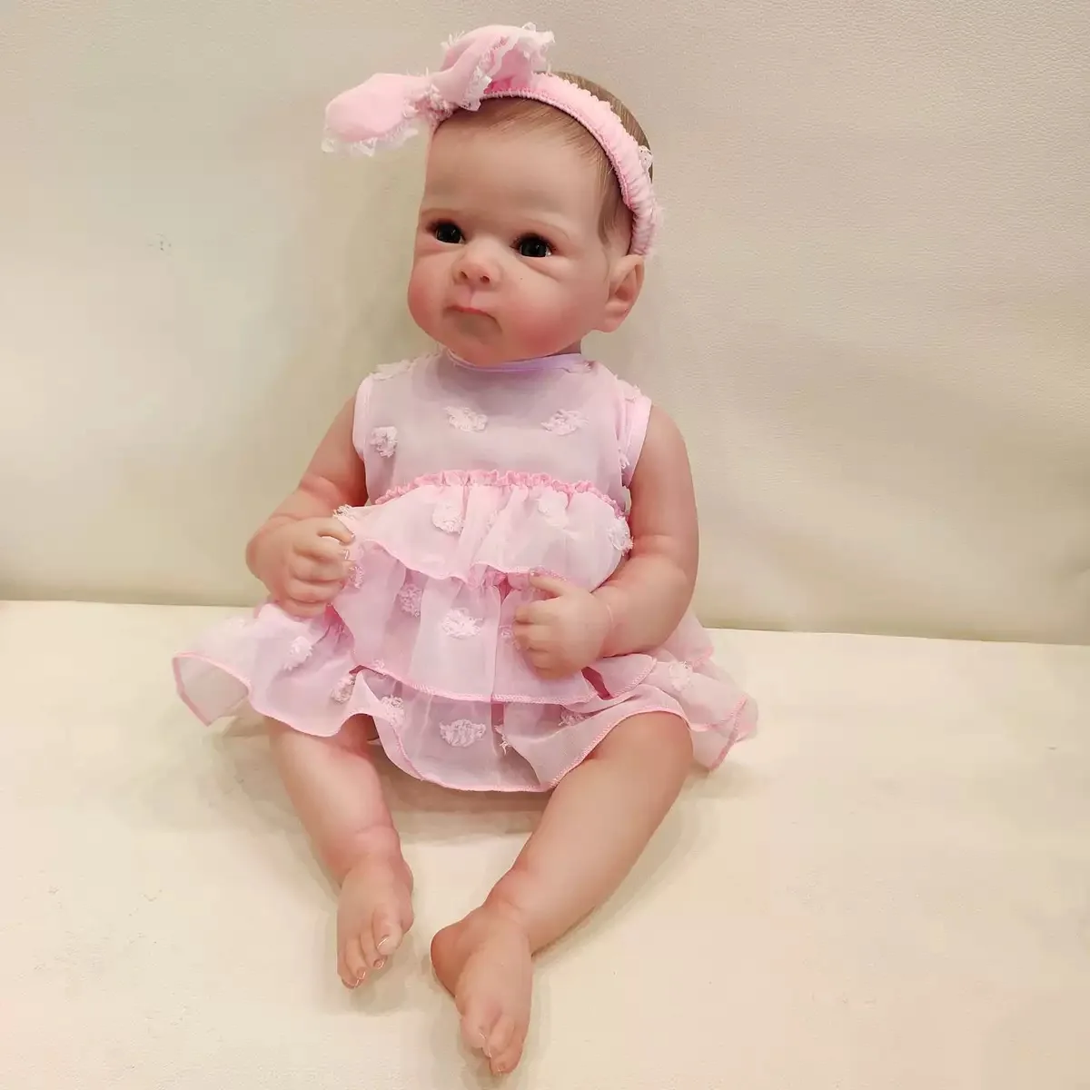 Lalki Reborn Bettie 48 cm Realistyczne, wyglądające jak żywe, urocze noworodki dziewczynki Najlepszy prezent na urodziny i Boże Narodzenie Zabawka