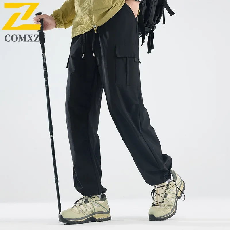 الرجال السراويل البضائع الحرير الجليد بلون سريعة الجافة طارد المياه السراويل التكتيكية مرونة في الهواء الطلق الشارع الشهير خفيفة الوزن المشي لمسافات طويلة