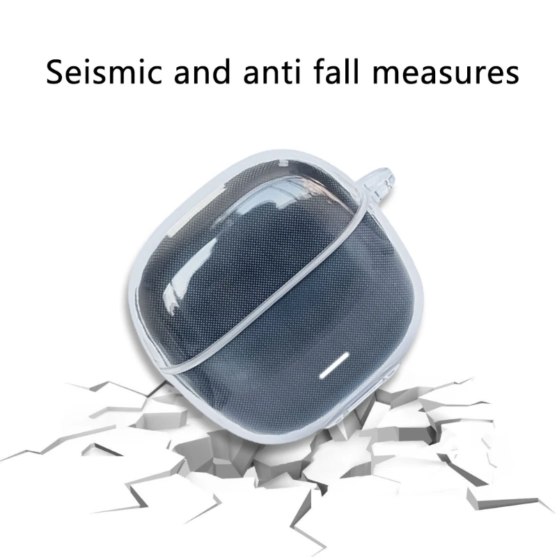 M17B Capa transparente flexível para Buds 5C Capa à prova choque resistente a arranhões