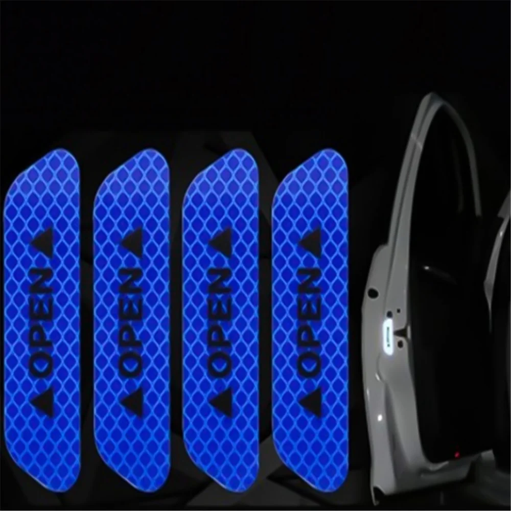 Car night safety reflective stickers for Citroen C3 C4 C5 DS3 DS4 DS5 DS6 C1 C2 C6 C8 Fiat 500 Saab Renault Duster Megane 2 3