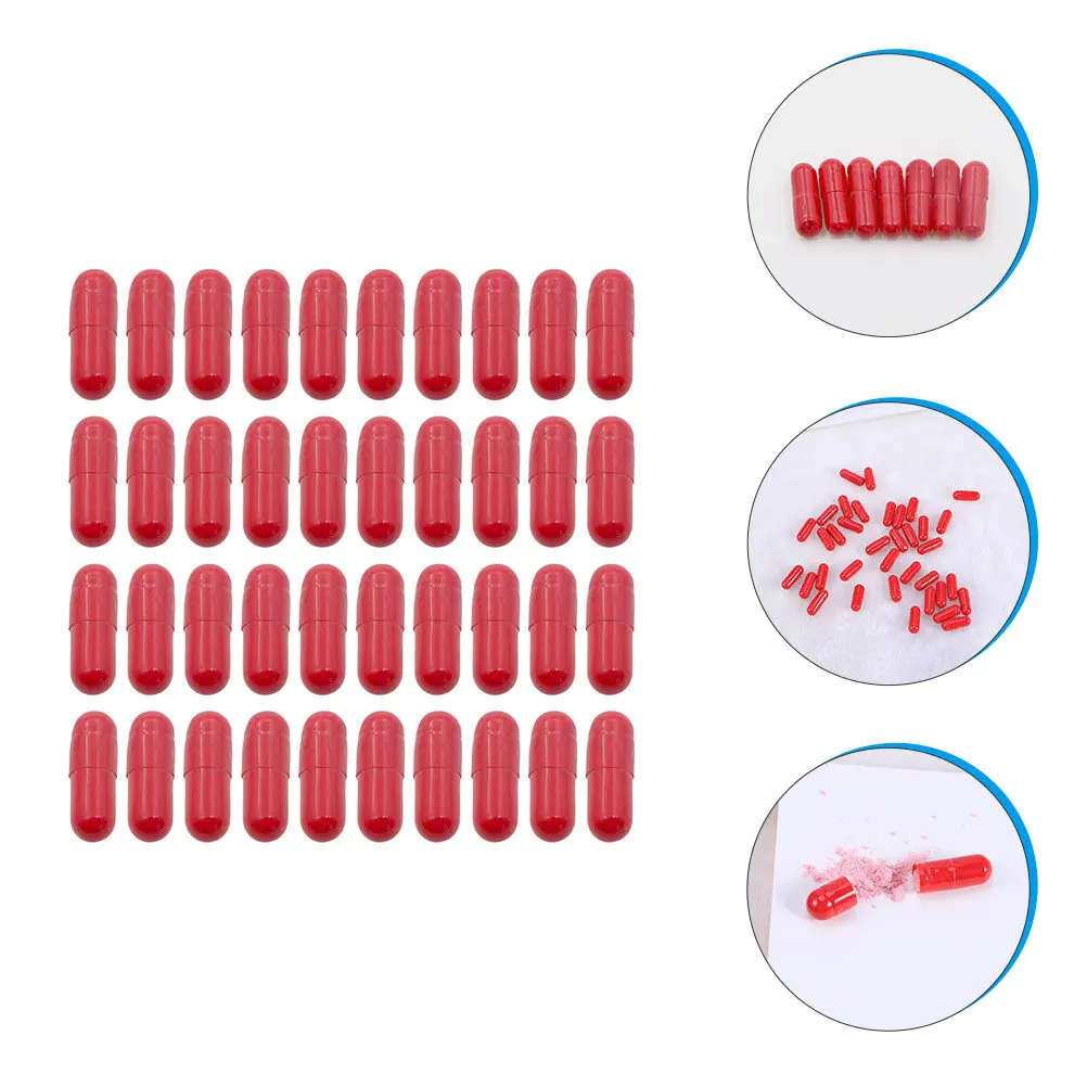 

40Pcs Halloween Fake Blood Capsules Burst Effect Realistic Scary Prank Supplies for Haunted House Costume Party Effects Kit