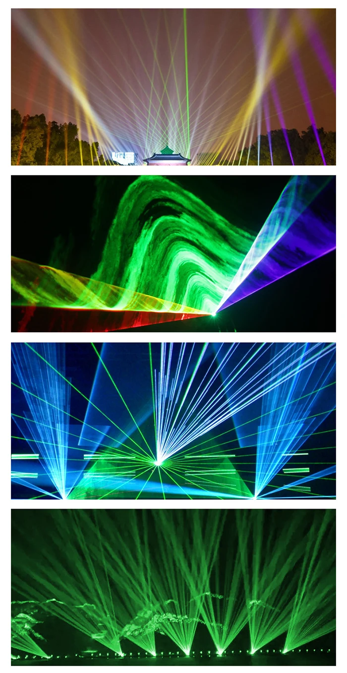 Outdoor-Laserlicht wasserdicht 10 W 15 W 20 W 3D-Animationsstrahlscanner RGB ILDA Laserprojektor DMX Weihnachtsbühnenlicht – Detail 8