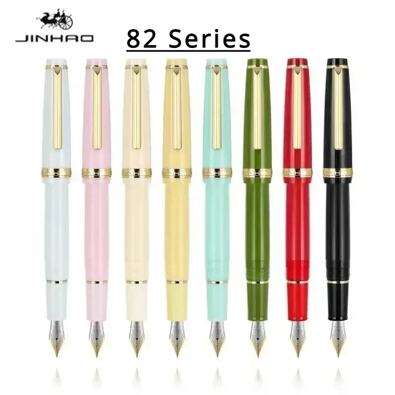 JINHAO 82 Fountain Pen Color Match Dip in Water Glass EF F M Nib Ink Pens Cute Fountain Pen Office School Supplies Stationery