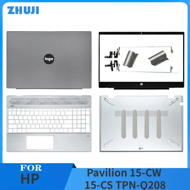 

Laptop Case for HP Pavilion 15-CW 15-CS TPN-Q208 LCD Back Top Cover Hinges Front Bezel Palmrest Bottom Case Foot Pad L28379-001