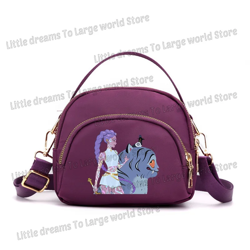Bolso de hombro Demon Hunters Kpop, Mini bolsas de almacenamiento de pañuelos portátiles para teléfono de Anime para exteriores, bolso cruzado de moda para mujeres y niñas, regalo