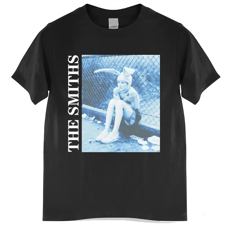 The Smiths Print T-Shirt per uomo donna Cotton Hip Hop oversize anni \'80 Rock Band Tshirt maglietta a maniche corte Streetwear top Tee