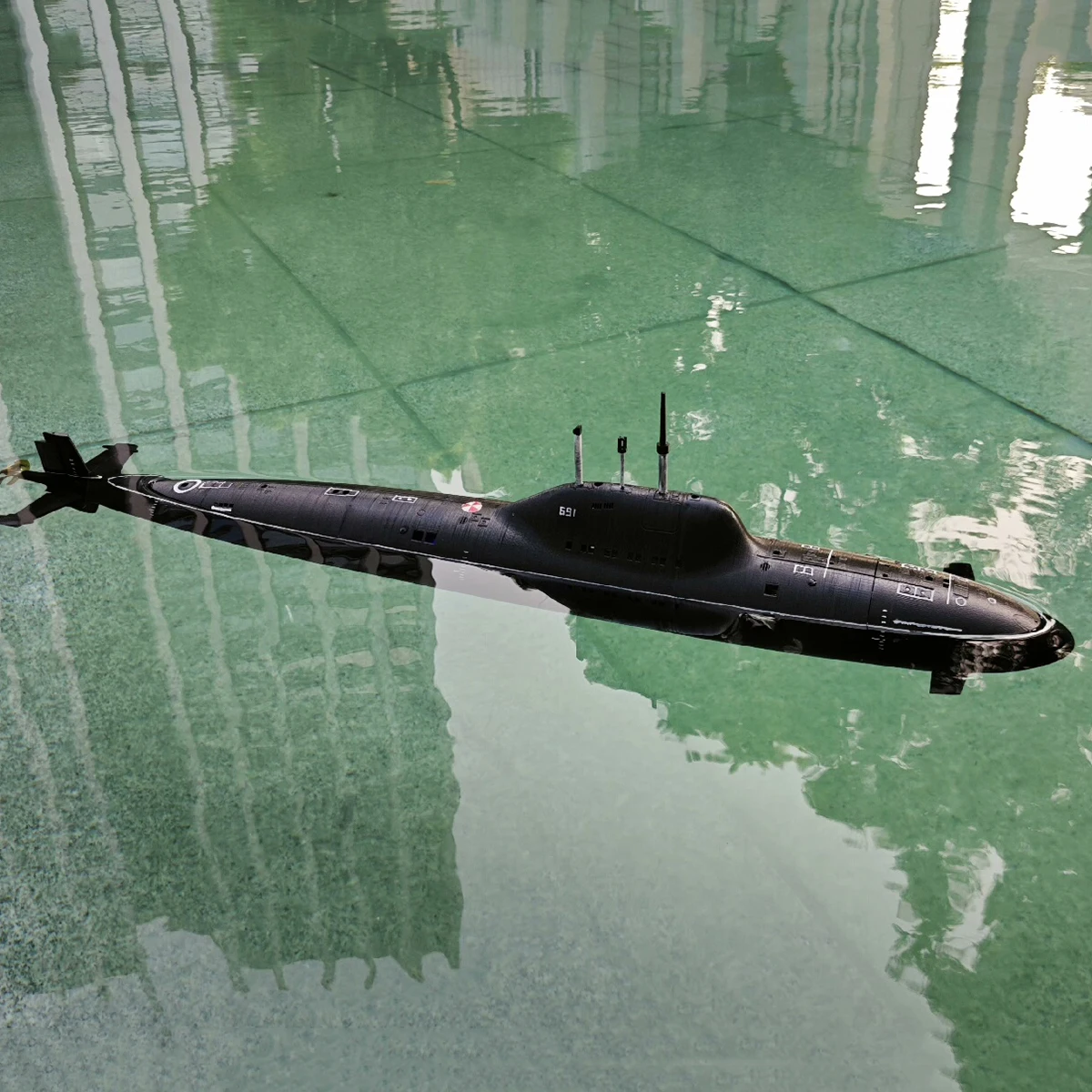 1/100 RC قارب 90 سنتيمتر ألفا الغواصة التحكم عن بعد السفن غرق والغوص RC Schiffe نموذج RTR لعبة السفينة