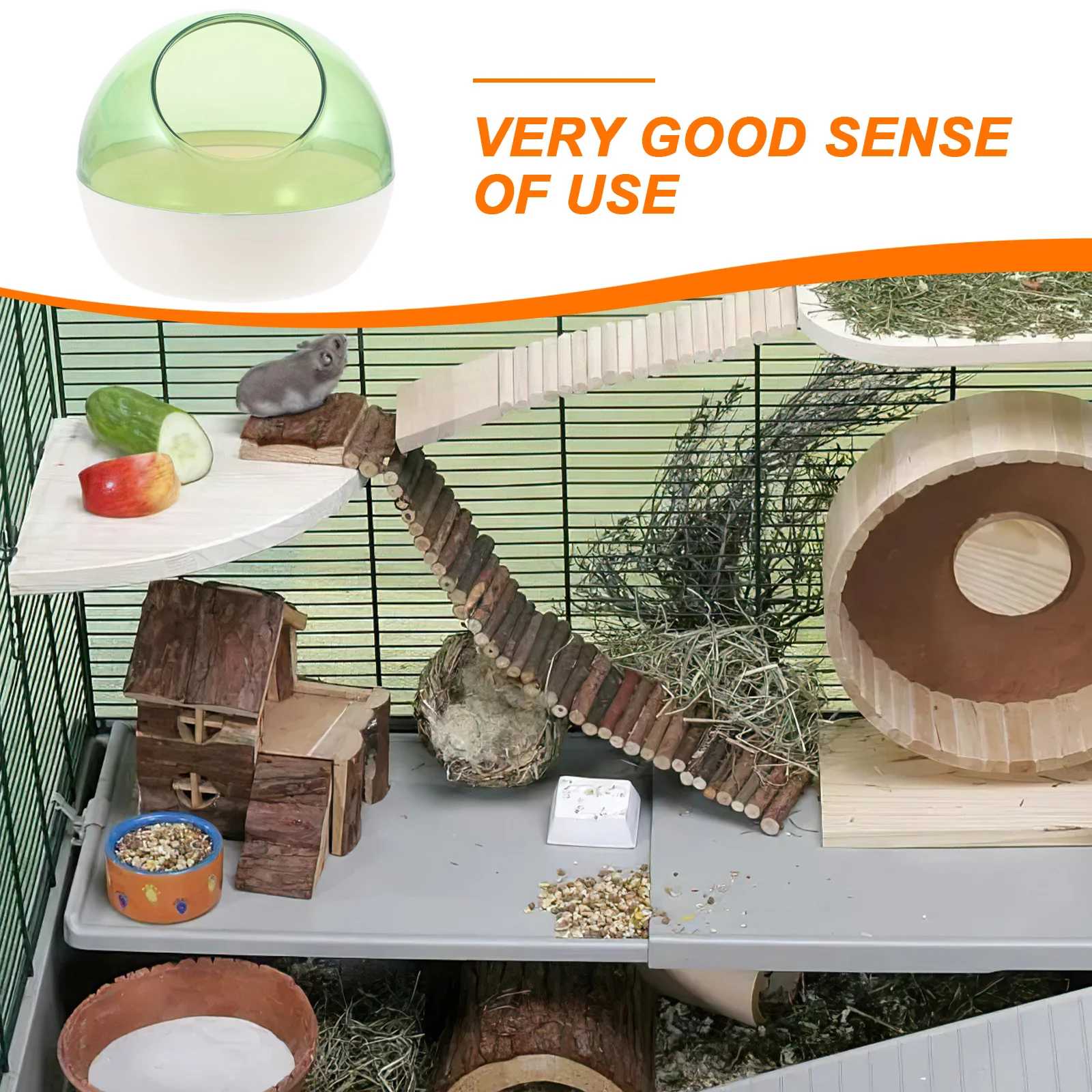 

Hamster Sand Bathroom For Small Pets Durable Sand Bath Box Smooth Edges Easy Clean Multipurpose Hamster Bathtub Litter Box