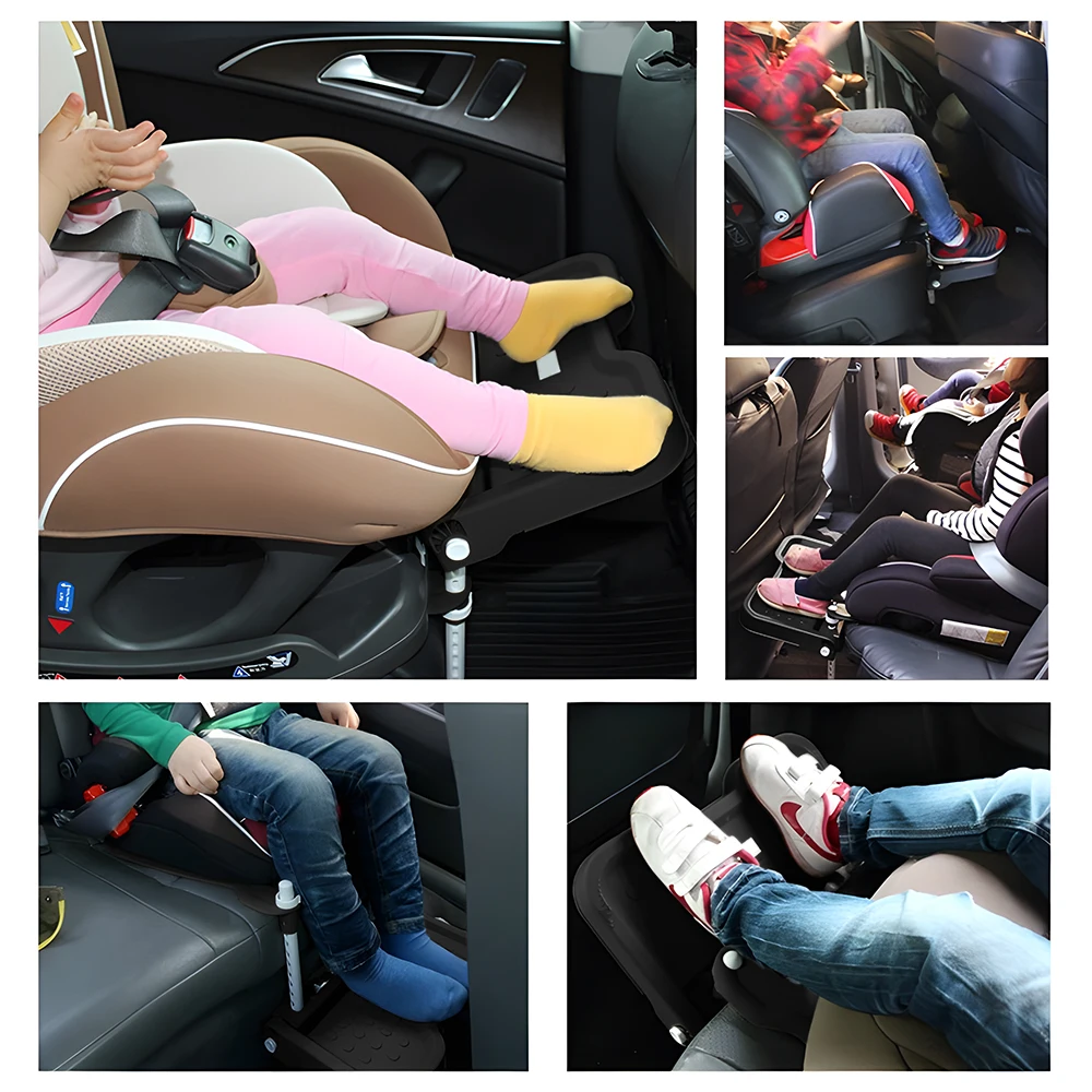 Foldable Car Accessories Support Pram Footrest Attachment Baby Foot Pedal Rest Holder Children Safety Seat Footrest Universal