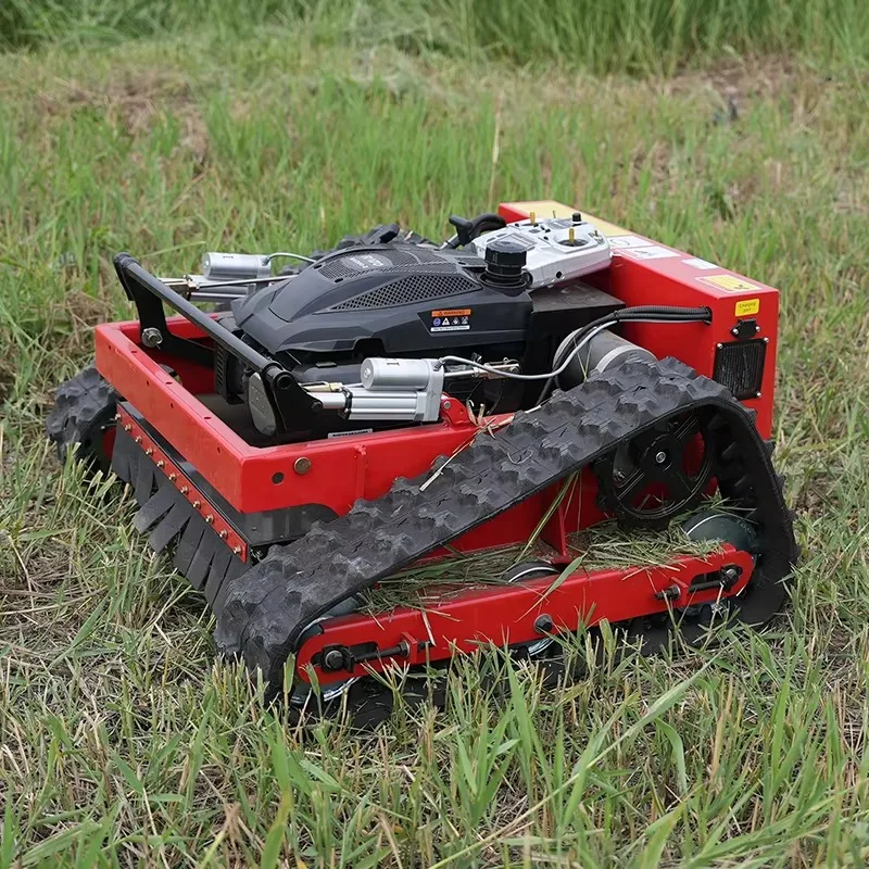Remote-controlled Track-type Lawn Mower for Orchards and Grass Trimming