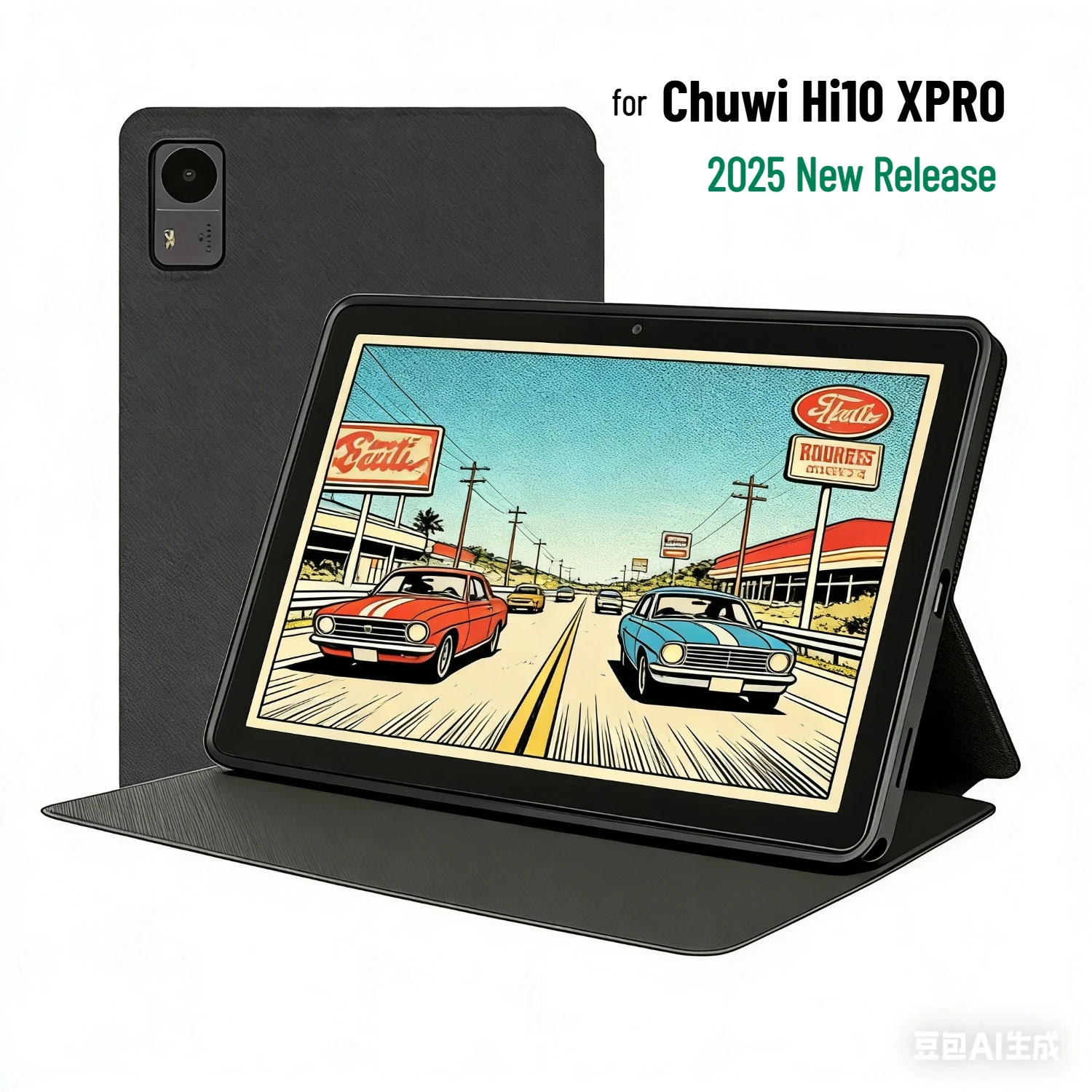 

Smart Cover for Chuwi Hi10 XPro 2025 Tablet Case 10.1 Inch, PU Leather Folding Folio with Auto Sleep Wake Up Protective Shell