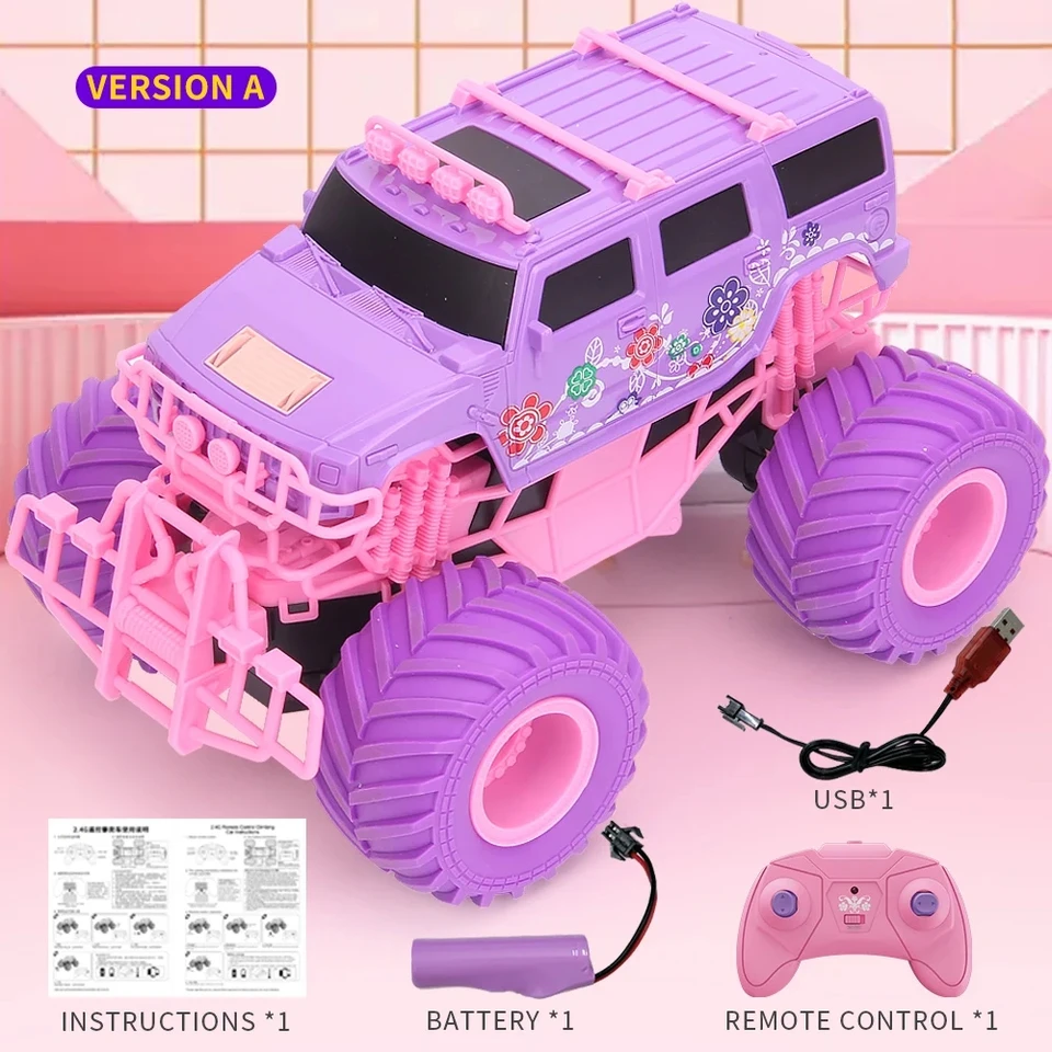 JJRC Q157 Pink Girl Toy RC Climbing Car 2.4G Off Road Vehicle