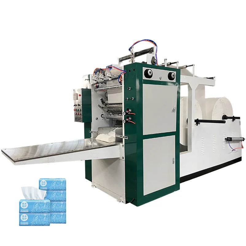 Full Automatic 2lines Low Cost Small Paper Facial Tissue Folding Machine