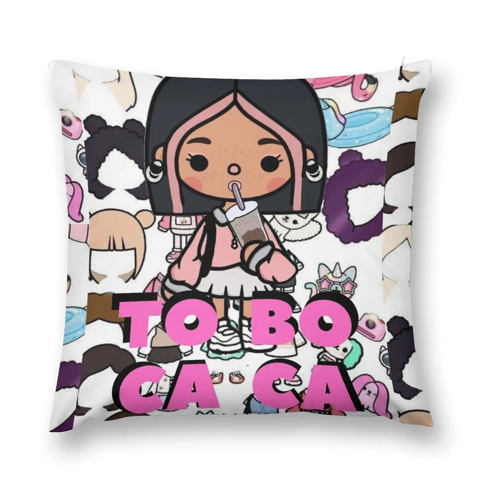 

Toca Boca Throw Pillow Sitting Cushion Sofas Covers pillow