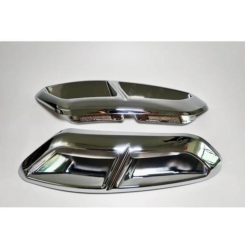 For VW Arteon 2018 2019 2020 Quad Exhaust Rear Bumper Chrome Trim Shooting Brake