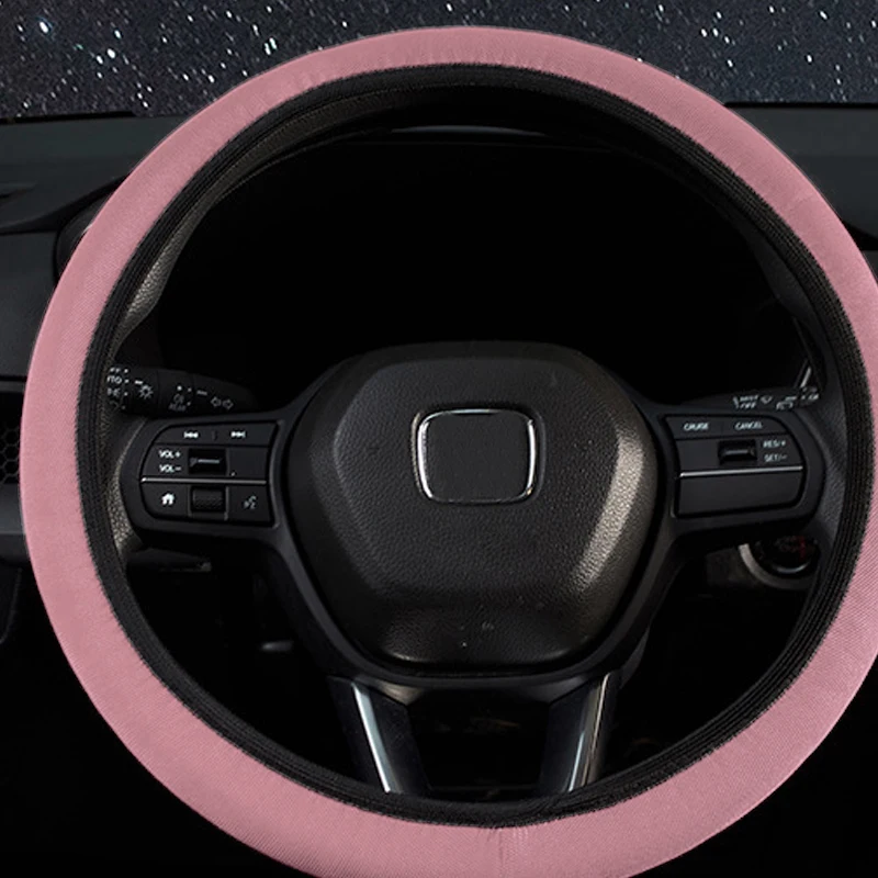 Car Four-Season Elastic Universal Steering Wheel Cover The Ice Silk Cover Fits Perfectly For Comfortable Travel