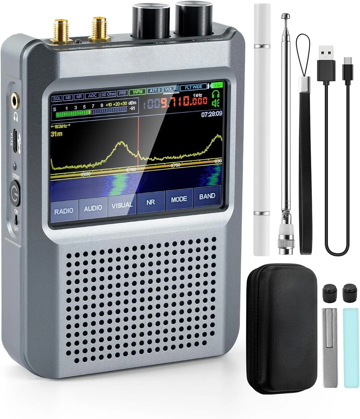 

Новейший радиоприемник V2.4 Malachite DSP2 SDR, коротковолновый радиоприемник GOOZEEZOO 10–380 МГц и 404–2 ГГц — горячее качество продажи