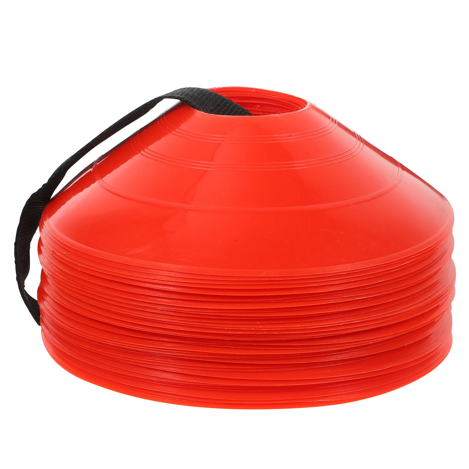 

1 set Soccer Training Cones 22g Red Set Strap Football Practice Agility Drills Sports Equipment Obstacles Durable NonFading Team