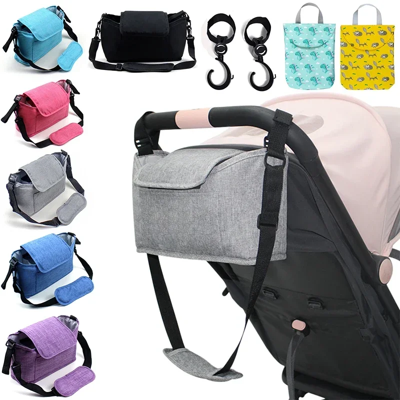 

Stroller Bag Pram Organizer Baby Accessories Cup Holder Cover Newborns Trolley Portable Travel Car Bags For Carriages Universal