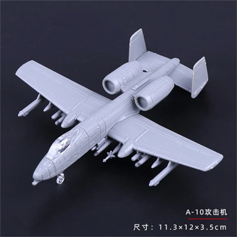 Mini Puzzle Building Toys US A-10 Attack Aircraft Fighter Assembly Airplane Plastic Military Model Collection Holiday Gifts