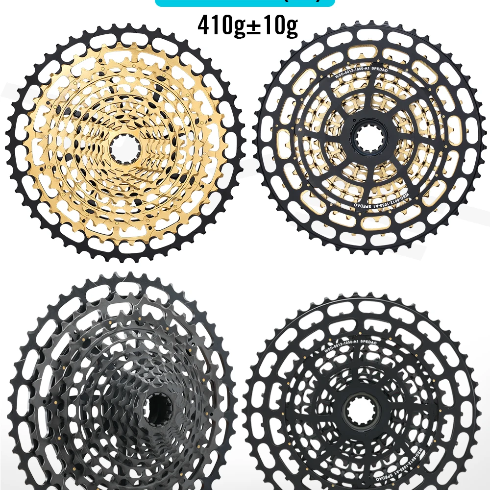 SPEDAO 12 Speed MTB Cassette 10-52T 10-50T 11-50T XD HG Freewheel Lightweight CNC K7 Sprocket Drivetrain Upgrade Bike Parts